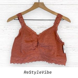 TORRID Women’s Plus Size 0 Bralette Bra Lace Stretch Adjustable Straps NWT